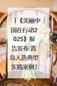 《美丽中国在行动2025》报告发布 青岛入选典型实践案例