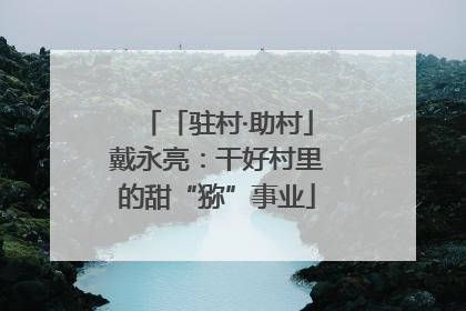 「驻村·助村」戴永亮：干好村里的甜“猕”事业