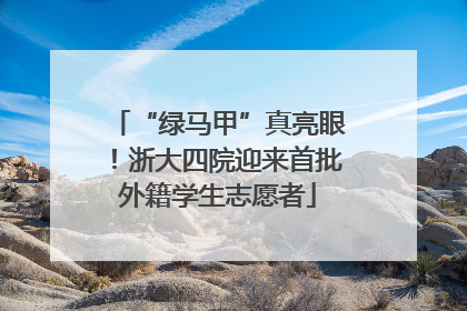 “绿马甲”真亮眼！浙大四院迎来首批外籍学生志愿者
