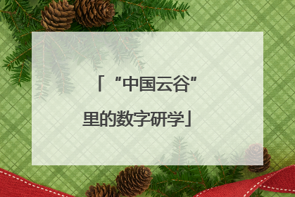 “中国云谷”里的数字研学