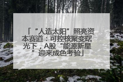 “人造太阳”照亮资本赛道：可控核聚变曙光下，A股“能源新星”迎来成色考验