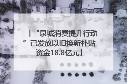 “泉城消费提升行动”已发放以旧换新补贴资金18.8亿元