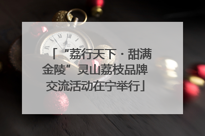 “荔行天下・甜满金陵”灵山荔枝品牌交流活动在宁举行