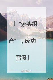 “莎头组合”，成功晋级