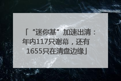 “迷你基”加速出清：年内117只谢幕，还有1655只在清盘边缘