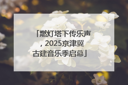 燃灯塔下传乐声，2025京津冀古建音乐季启幕