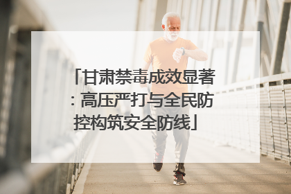 甘肃禁毒成效显著：高压严打与全民防控构筑安全防线