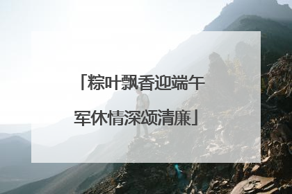 粽叶飘香迎端午 军休情深颂清廉