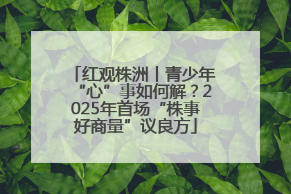 红观株洲丨青少年“心”事如何解？2025年首场“株事好商量”议良方