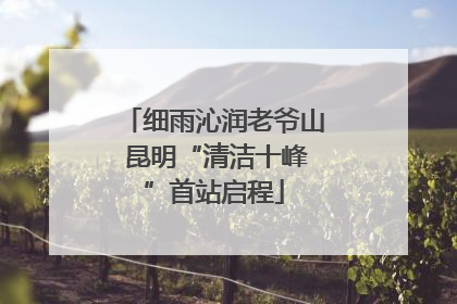 细雨沁润老爷山 昆明“清洁十峰”首站启程
