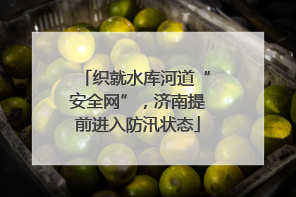 织就水库河道“安全网”，济南提前进入防汛状态