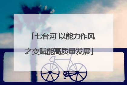 七台河 以能力作风之变赋能高质量发展