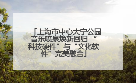 上海市中心大宁公园音乐喷泉焕新回归 “科技硬件”与“文化软件”完美融合