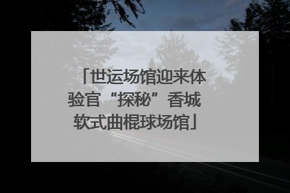 世运场馆迎来体验官“探秘”香城软式曲棍球场馆