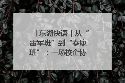 东湖快语｜从“雷军班”到“泰康班”：一场校企协同的“接力赛”