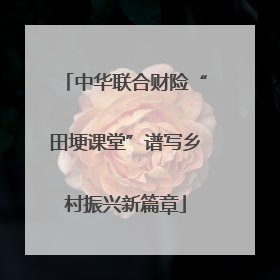 中华联合财险“田埂课堂”谱写乡村振兴新篇章