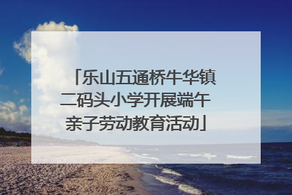 乐山五通桥牛华镇二码头小学开展端午亲子劳动教育活动