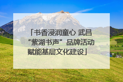书香浸润童心 武昌“紫湖书声”品牌活动赋能基层文化建设