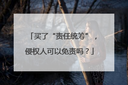 买了“责任统筹”，侵权人可以免责吗？