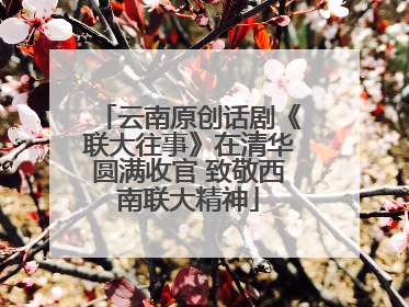 云南原创话剧《联大往事》在清华圆满收官 致敬西南联大精神
