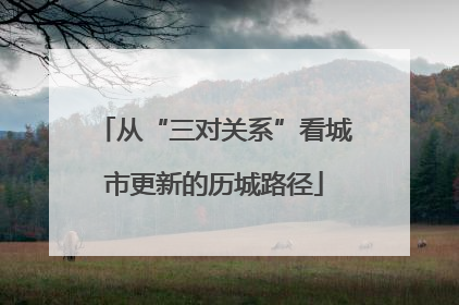 从“三对关系”看城市更新的历城路径