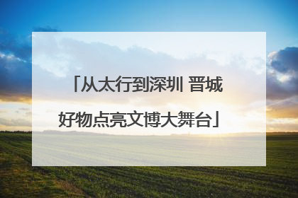 从太行到深圳 晋城好物点亮文博大舞台