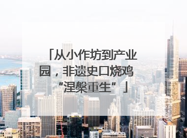 从小作坊到产业园，非遗史口烧鸡“涅槃重生”