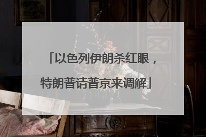 以色列伊朗杀红眼，特朗普请普京来调解