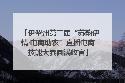 伊犁州第二届“苏韵伊情·电商助农”直播电商技能大赛圆满收官