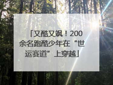 又酷又飒！200余名跑酷少年在“世运赛道”上穿越