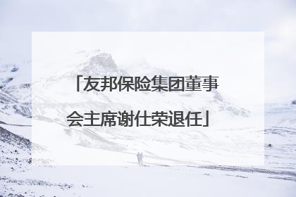 友邦保险集团董事会主席谢仕荣退任