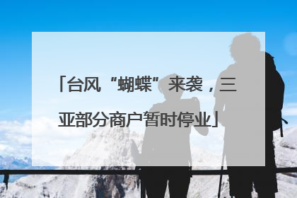 台风“蝴蝶”来袭,三亚部分商户暂时停业