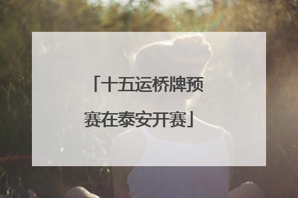 十五运桥牌预赛在泰安开赛