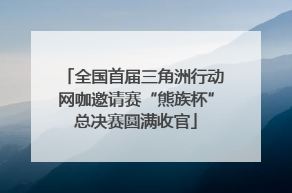 全国首届三角洲行动网咖邀请赛“熊族杯”总决赛圆满收官