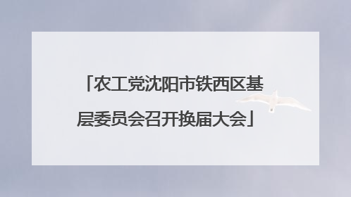 农工党沈阳市铁西区基层委员会召开换届大会