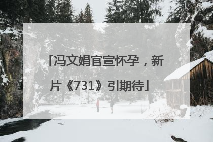 冯文娟官宣怀孕，新片《731》引期待