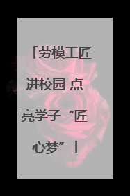 劳模工匠进校园 点亮学子“匠心梦”