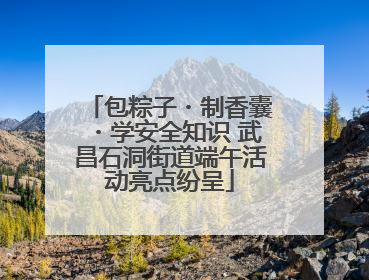包粽子・制香囊・学安全知识 武昌石洞街道端午活动亮点纷呈
