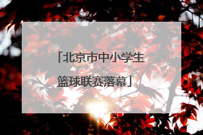 北京市中小学生篮球联赛落幕