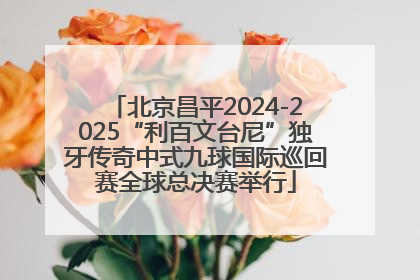 北京昌平2024-2025“利百文台尼”独牙传奇中式九球国际巡回赛全球总决赛举行