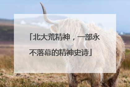 北大荒精神，一部永不落幕的精神史诗