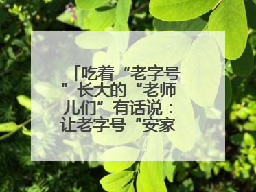 吃着“老字号”长大的“老师儿们”有话说：让老字号“安家”更“兴业”