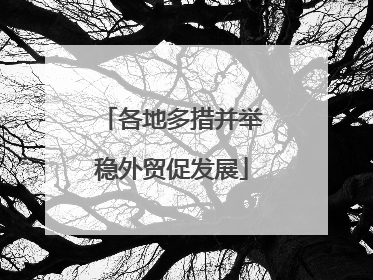 各地多措并举稳外贸促发展