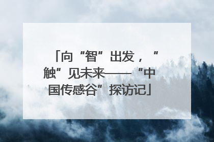向“智”出发，“触”见未来——“中国传感谷”探访记