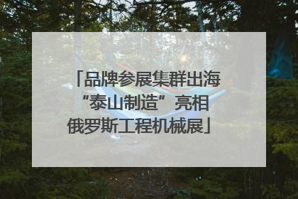 品牌参展集群出海 “泰山制造”亮相俄罗斯工程机械展