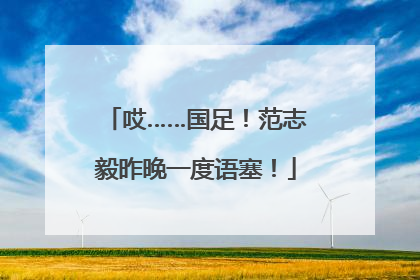 哎……国足!范志毅昨晚一度语塞!