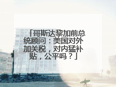 哥斯达黎加前总统顾问：美国对外加关税，对内猛补贴，公平吗？