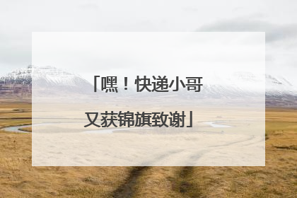 嘿！快递小哥又获锦旗致谢