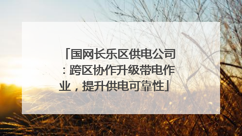 国网长乐区供电公司：跨区协作升级带电作业，提升供电可靠性