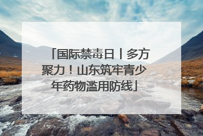 国际禁毒日丨多方聚力！山东筑牢青少年药物滥用防线
